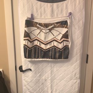 Dani collection sequin mini skirt